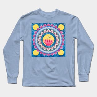 Lotus Moon Mandala Long Sleeve T-Shirt